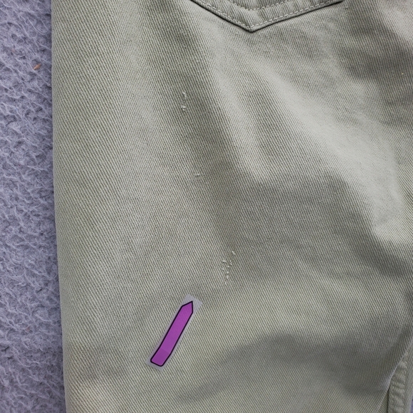 Vintage GUESS Marciano Womens High Rise Jeans Size 26 Light Green Tapered Leg - Picture 10 of 13